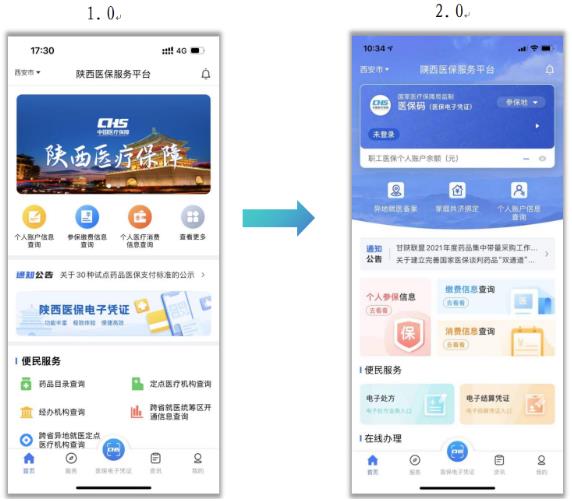 陕西医保APP升级2.0版上线-第1张图片-木木网